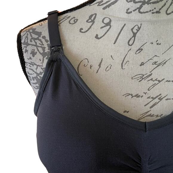 Maternity Nursing NWT Gray Built In Bra Tank Size XL - Picture 5 of 5